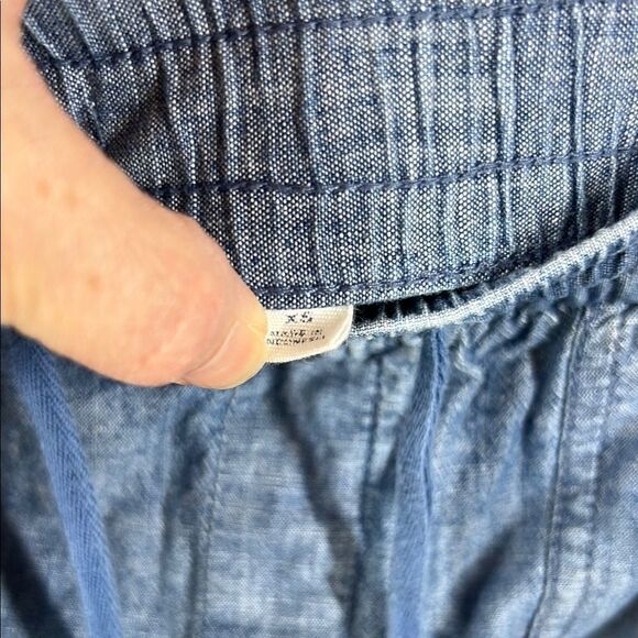 Gap Chambray Blue Drawstring Shorts - Picture 5 of 6